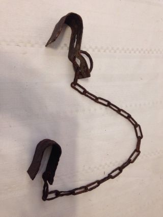 Kicker Chain Vintage 2 Hooks Antique Farm Barn 27 