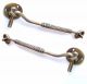 Of 2 Pcs 8.  7 Inches Vintage Solid Brass Windows Stay Lever Latch Hook Lever Other photo 5
