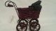 Vintage Wicker Wood Cloth Metal Miniature Baby Doll Buggy & Tricycle Baby Carriages & Buggies photo 1