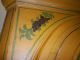 19th Cent.  Mustard Yellow Orig Paint Pine Corner Cupboard Prob.  Pennsylvania 2pc 1800-1899 photo 5