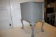 Antique Night Stand Table Painted Blue Gray French Victorian Carved Feet Scrolls Post-1950 photo 8
