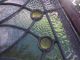 C.  1920 Antique Stained Glass Window,  Perfect For A Bathroom,  Frame 1900-1940 photo 5