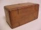 Pat.  Feb 19,  1889 Oak Folding Box For Sewing Maching Parts Antique Boxes photo 3
