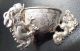 Antique Vintage Chinese China Sterling Silver Dragon Salt Cellar Bowl Other photo 2