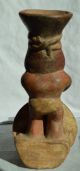 Pre - Columbian Moche Polychrome Ceramic Stirrup Vessel - 600 Ad The Americas photo 4