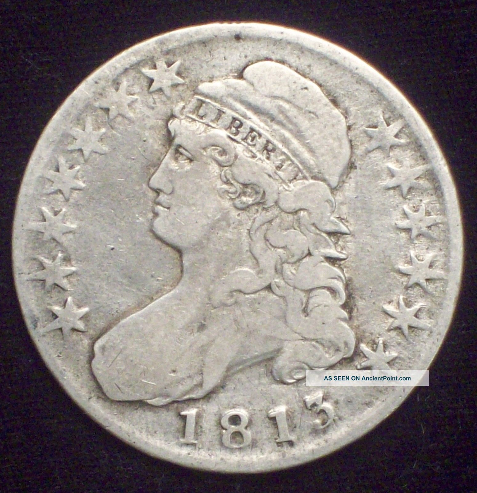1813 Bust Half Dollar Silver O - 103 Rare Vf Details Authentic Colonial Coin The Americas photo