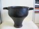 Large Ancient Greek Campanian Pottery Black Gloss Skyphos C.  4th Cent.  Bc Greek photo 2