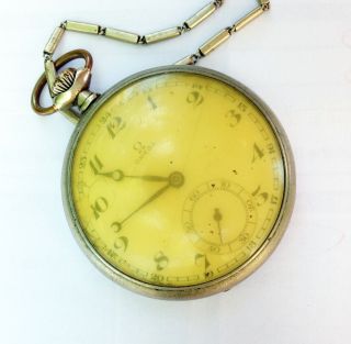 Very Rare Old Vintage Swiss Made Omega 1939 Pocket Watch photo