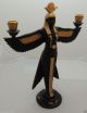 Egyptian Pharaoh Hand Made Candle Holder Statue Figurine,  The Winged Isis Egyptian photo 2
