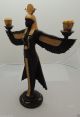 Egyptian Pharaoh Hand Made Candle Holder Statue Figurine,  The Winged Isis Egyptian photo 4