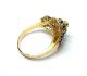 Rose Cut Diamond & Emerald Gold Plated Antique Look Jewelry Ring Size 7.  25 Islamic photo 3