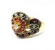 Rose Cut Diamond & Natural Ruby Gold Plated Antique Look Jewelry Ring Size 7.  25 Islamic photo 2