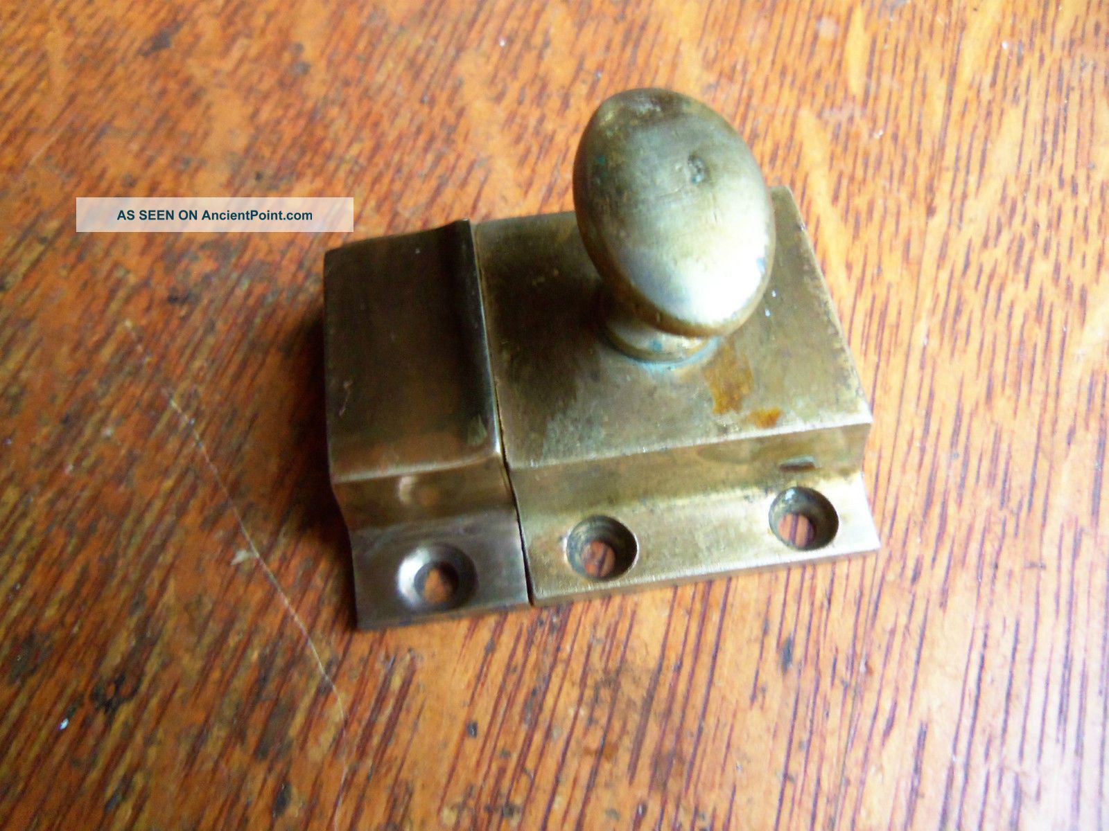 Antique Craftsman Cast Brass Cabinet Latch C1900 Other photo