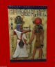 Egyptian Pharaoh King Tut And Horus Wall Plaque Sculpture,  Collectable Egyptian photo 1