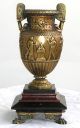 Antique 19th Century French Neo Classical Bronze Urn On Marble +/ - 1850 Metalware photo 4