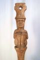 Antique 1940 ' S Wooden Islander Totem Pole Wall Candle Holder - Very Rare,  Great Pacific Islands & Oceania photo 1