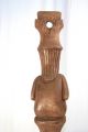 Antique 1940 ' S Wooden Islander Totem Pole Wall Candle Holder - Very Rare,  Great Pacific Islands & Oceania photo 5