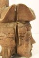 Antique 1940 ' S Wooden Islander Totem Pole Wall Candle Holder - Very Rare,  Great Pacific Islands & Oceania photo 7