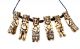 H130702 Tribal Javanese Antique Indonesian Bone Carved Ancestor Figure Necklace Statues photo 2