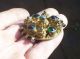 Merovingian?gold Gilded Silver Huge Brooch With Color Stones European photo 6