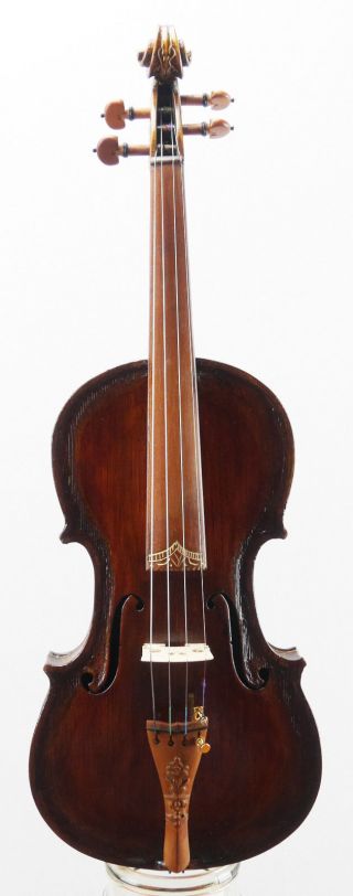 Very Rare,  Antique Inlaid Italian Fine Old 4/4 Violin photo