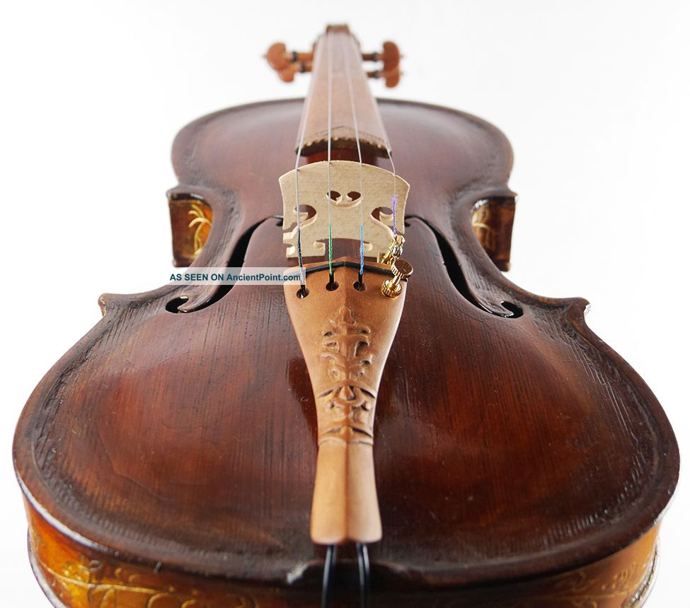 Very Rare, Antique Inlaid Italian Fine Old 4/4 Violin