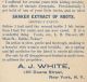 1891 Shaker Extract Of Roots Dyspepsia Cure Aj White Cat Bottle Advertising Card Other photo 3