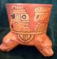 Pre Columbian Representation Maya Pipil Group Terracotta Chief ' S Rattle Vessel The Americas photo 3
