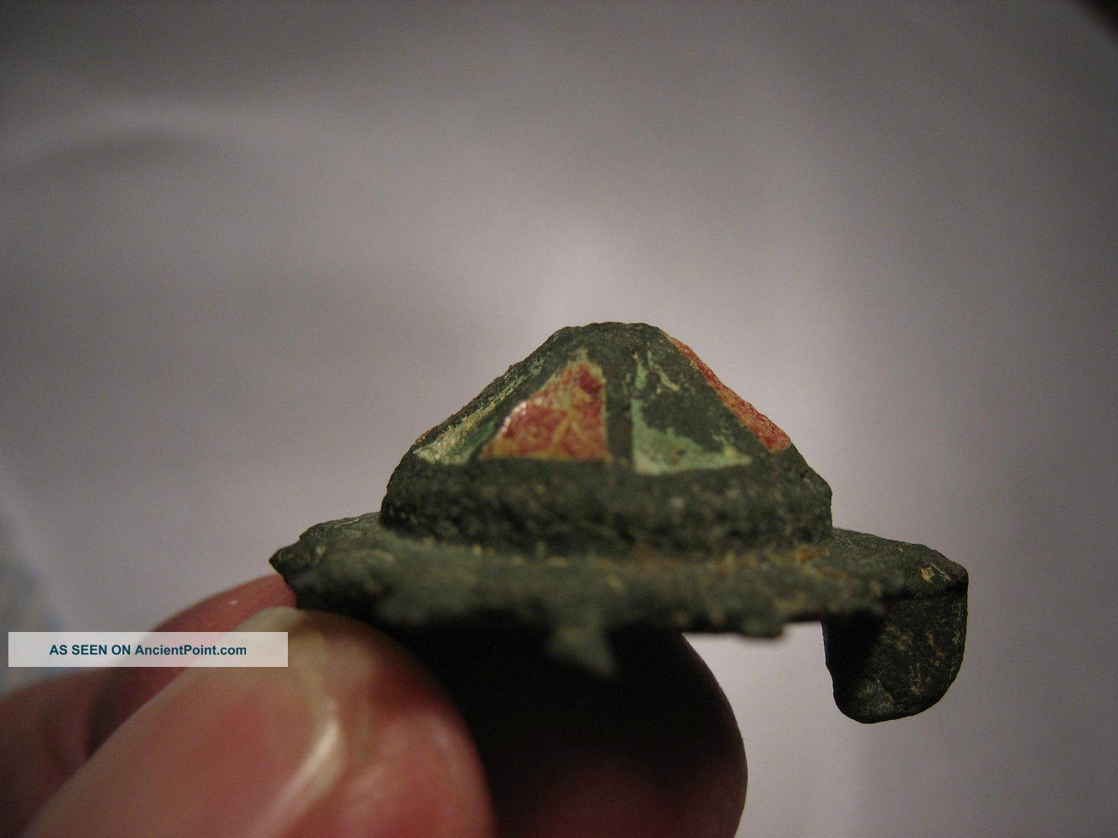 Roman Umbonate Brooch Plus Coin Roman photo