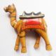 Old Vintage Hand Crafted Wooden Lacquer Painted Decorative Camel Toy India photo 2