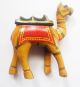 Old Vintage Hand Crafted Wooden Lacquer Painted Decorative Camel Toy India photo 3