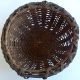 19th Century Woven Circle Splint Basket Magnificent Form Rare Condition Primitives photo 2