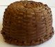 19th Century Woven Circle Splint Basket Magnificent Form Rare Condition Primitives photo 3
