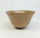 H445: Real Old Japanese Hagi Pottery Ware Tea Bowl With Fantastic Atmosphere Bowls photo 1
