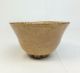 H445: Real Old Japanese Hagi Pottery Ware Tea Bowl With Fantastic Atmosphere Bowls photo 2
