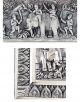 Must See 1800s Thai / Indian Silver Repousse Box Elephants & Warriors Design Asia photo 10