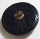 1800s Antique Black Glass Cross Motif Shank Extra Large Button 32 Mm Larp 45675 Buttons photo 2