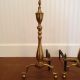 Traditional Brass Steeple Fireplace Andirons - - Hearth Ware photo 1