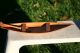 Great Antique Hand Carved Miniature Wooden Boat/canoe With Paddle Carved Figures photo 1