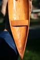 Great Antique Hand Carved Miniature Wooden Boat/canoe With Paddle Carved Figures photo 6