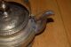 Antique Brass Teapot - Heavy Engraved Designs Metalware photo 4
