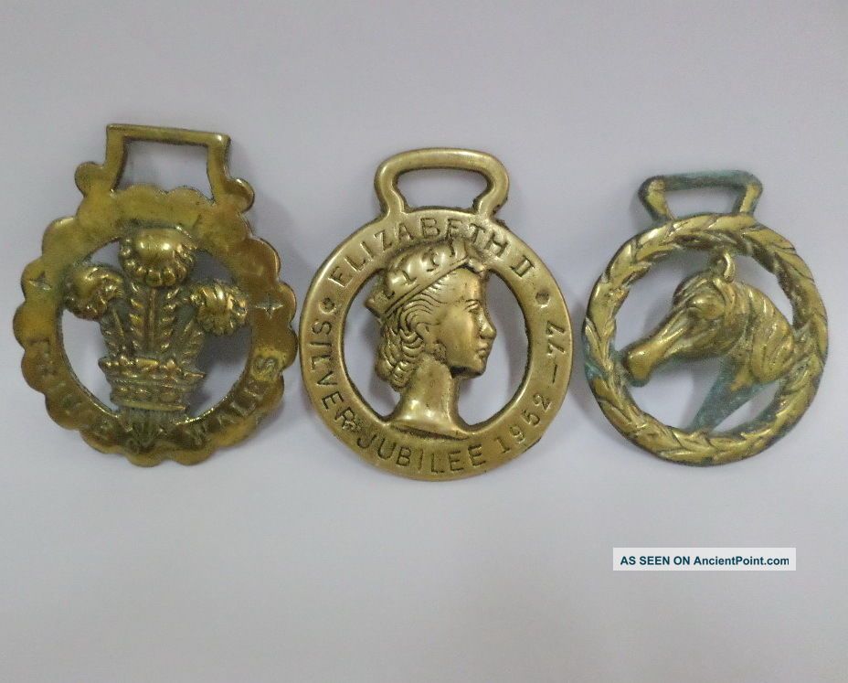 Set Of Antique Brass Decorative Wall Sculptures Rare Collectibles. Metalware photo