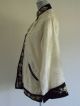 Vintage White Mount Antelope Chinese Embroidery Coat Robe Jacket Robes & Textiles photo 9