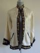 Vintage White Mount Antelope Chinese Embroidery Coat Robe Jacket Robes & Textiles photo 1