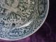 Antique 16/17c Chinese Ming Dynasty Phoenix Porcelain Charger Plate 10.  75 