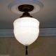 606 Vintage 30s 40s Ceiling Light Lamp Fixture Re - Wired Gothic Pendant? Chandeliers, Fixtures, Sconces photo 3