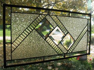 :: Clearly Contemporary :: Stained Glass Window Panel photo
