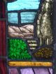 Large Piece Antique Stained Glass Window Pre-1900 photo 4