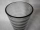 Vintage Mid Century Modern Glass Vase Smoke Colored & Internal Ring Pattern Mid-Century Modernism photo 1
