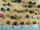 Amazing 100+ Antique Vintage Carded Buttons Mop Glass Brass Rubber & More 2 Buttons photo 8
